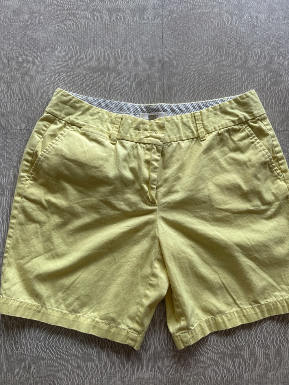 LOFT Lemon Yellow Bermuda Shorts 7 inches